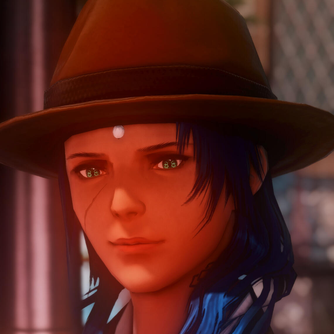 Profile Picture of Aellae van Neru with Magitek Reticle and Formal Armor.