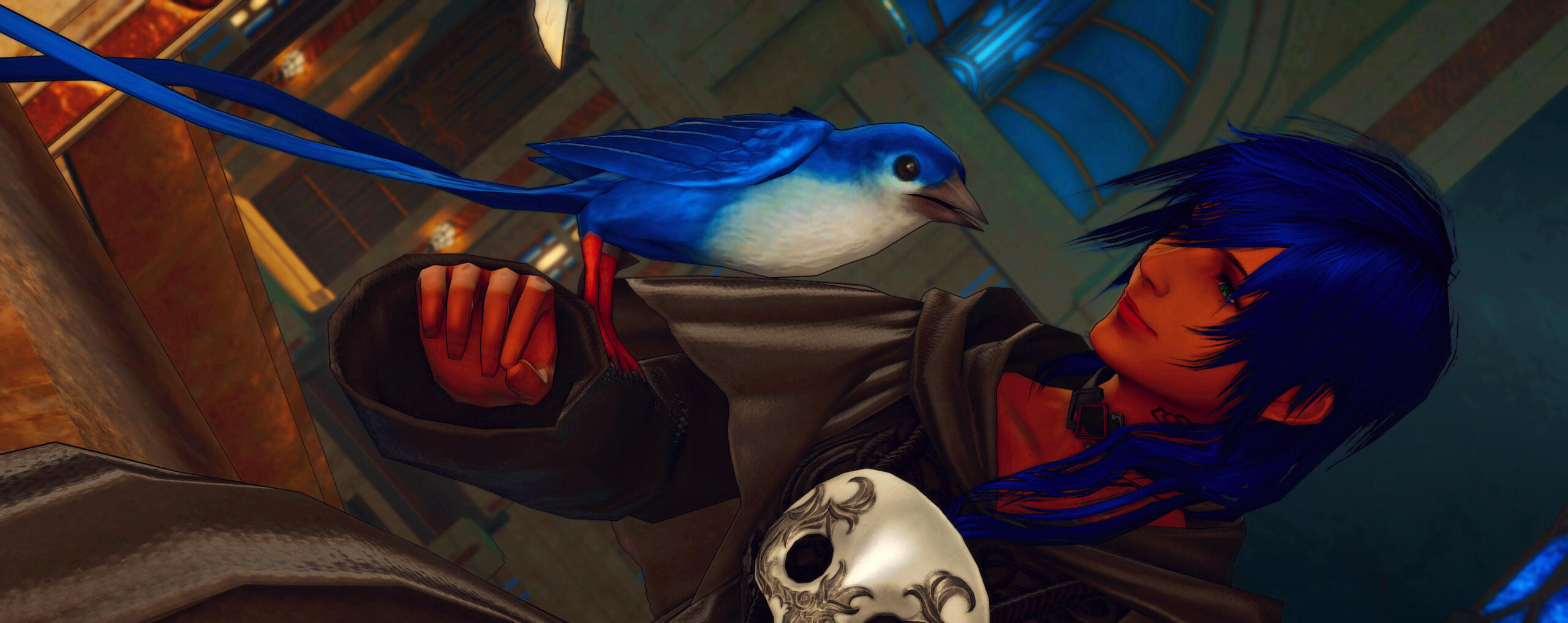 Aellae speaking with Meteion in Amaurot